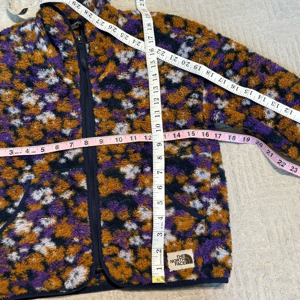 The North Face Fleece Jacket - Multicolor Floral kids medium 10/12 - Picture 5 of 5